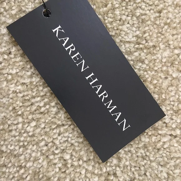 NWT designer Karen Harman black lace back exposed zipper blouse size medium - Picture 12 of 15